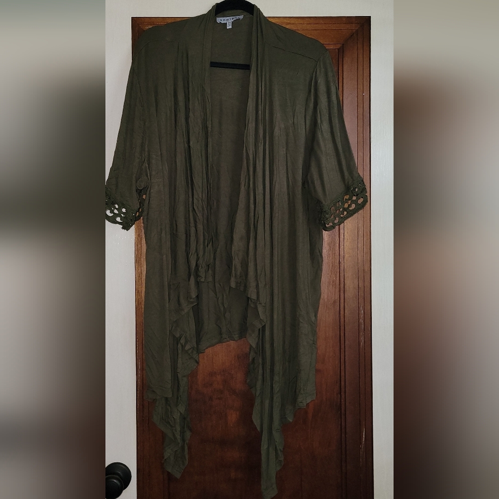 Kontrol Olive Green Kimono Cardigan #5